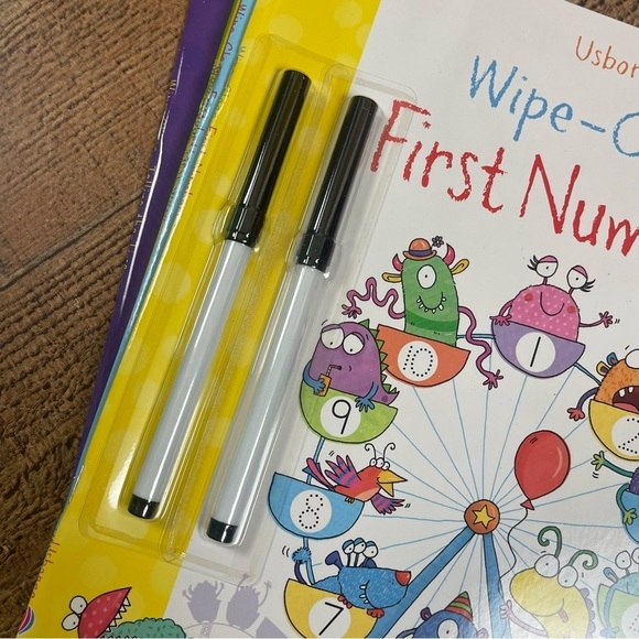 NEW Usborne Wipe Clean Learning Dry Erase Workbooks Bundle Pack - Picture 5 of 9